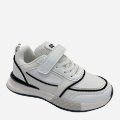 Акция на Підліткові кросівки для хлопчика Clibee LC970-White-Black 35 Білі от Rozetka