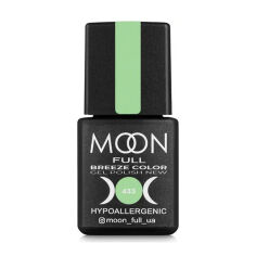Акція на Гель-лак для нігтів Moon Full Breeze Color Gel Рolish 433 Світлий бірюзово-зелений, 8 мл від Eva