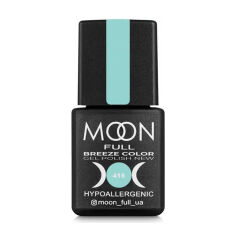 Акція на Гель-лак для нігтів Moon Full Breeze Color Gel Рolish 416 Яскравий бірюзовий, 8 мл від Eva
