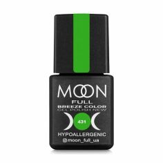 Акція на Гель-лак для нігтів Moon Full Breeze Color Gel Рolish 431 Насичений салатовий, 8 мл від Eva