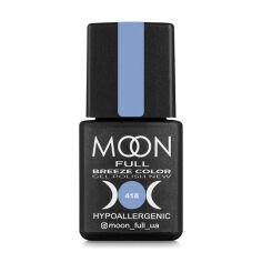 Акція на Гель-лак для нігтів Moon Full Breeze Color Gel Рolish 418 Небесно-блакитний, 8 мл від Eva