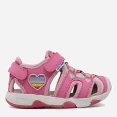 Акція на Дитячі сандалії для дівчинки Geox B150DA-05014-C8238 25 Рожеві від Rozetka
