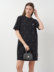 Акция на Плаття-футболка коротке літнє жіноче Adidas W MNG DRESS IS4071 XL Black от Rozetka