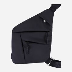 Акція на Сумка слінг через плече чоловіча зі штучної шкіри Bagland Triangle 937413728 Чорна від Rozetka