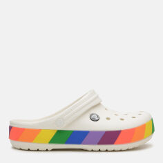 Акция на Жіночі крокси Crocs Crocband Rainbow Block 206361-94S 38-39 (M6/W8) 24 см Rainbow Block/White от Rozetka