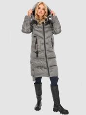 Акція на Куртка зимова жіноча PERSO BLH239065F 2XL Сіра від Rozetka