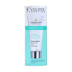 Акция на Матувальний крем для обличчя Eveline Cosmetics Concentrated Formula Active Mattifying Cream з ніацинамідом, 50 мл от Eva