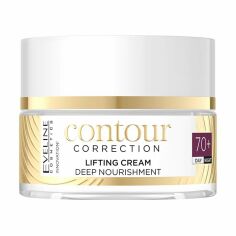 Акція на Ультраживильний ліфтинг-крем для обличчя Eveline Cosmetics Contour Correction Lifting Cream Deep Nourishment 70+, 50 мл від Eva