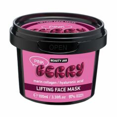 Акція на Ліфтинг-маска для обличчя Beauty Jar Lifting Face Mask Рожева ягода, 100 мл від Eva