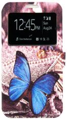 Акція на Чохол-книжка Dengos Flipp-Book Call ID для Samsung Galaxy J3 2016 J320H Метелик синя (DG-SL-BK-153) від Rozetka