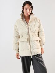 Акция на Куртка зимова жіноча Sinsay 3115F-02X XL Бежева от Rozetka