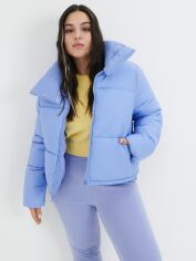Акция на Куртка зимова жіноча Sinsay 6555J-04X L Блакитна от Rozetka