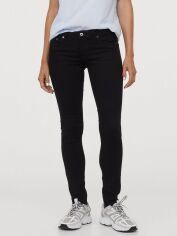 Акція на Джинси Skinny жіночі H&M 0399087_чорні_ґудзик_10 W25L34 Чорні від Rozetka