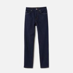 Акція на Джинси Slim Fit жіночі H&M 0611151_тем.син.срібл.з.діркою.гудз_02 38 Темно-сині від Rozetka