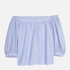 Акція на Топ жіночий H&M 0607670_бла.смуж_02 38 Блакитний від Rozetka
