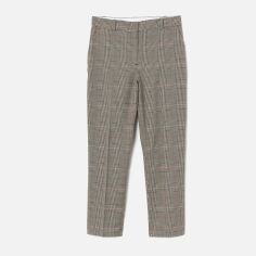 Акція на Штани жіночі H&M 0777504_корич.3смужки_02 34 Коричневі від Rozetka