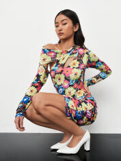 Акція на Сукня-футболка вечірня коротка жіноча Missguided CL102195 34 Комбінована від Rozetka