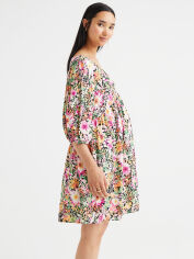 Акция на Плаття для вагітних міні літнє H&M 061088500 L Чорний/Квіти от Rozetka