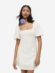 Акція на Плаття міні літнє жіноче H&M 061172123_white M Біле від Rozetka