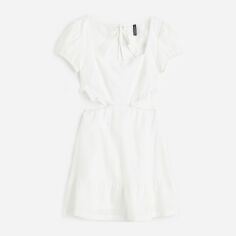Акция на Плаття-футболка міні літнє жіноче H&M 061076792 40 Біле от Rozetka