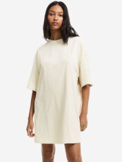 Акція на Плаття-футболка міні літнє жіноче H&M 061128506_cream XS Кремове від Rozetka