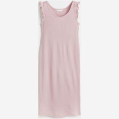 Акция на Сукня для вагітних міді літня жіноча H&M А1512-1097186 XS Блідо-рожева от Rozetka