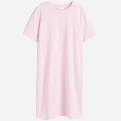 Акція на Сукня-футболка коротка літня жіноча H&M A3011-841434 S Світло-рожева від Rozetka