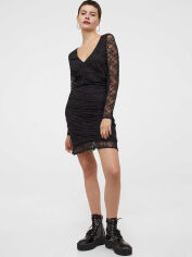 Акція на Сукня коротка осіння жіноча H&M 919040b96 XXS Чорна від Rozetka