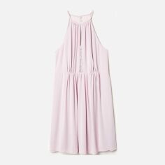 Акція на Сукня вечірня міді літня жіноча H&M 0614426_02 48 Пудра від Rozetka