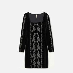 Акція на Сукня вечірня коротка жіноча H&M 0723282_02 36 Чорна від Rozetka