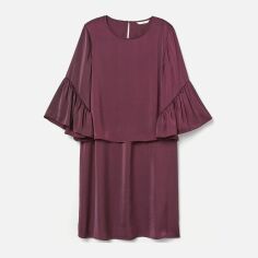 Акція на Сукня коротка літня жіноча H&M 0699523_02 S Бордова від Rozetka