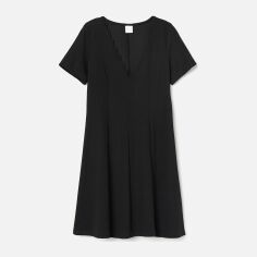 Акція на Сукня коротка літня жіноча H&M 0785748_02 S Чорна від Rozetka