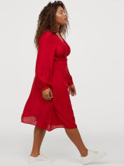Акція на Сукня на запах міді літня жіноча H&M 816448b96 2XL Червона від Rozetka