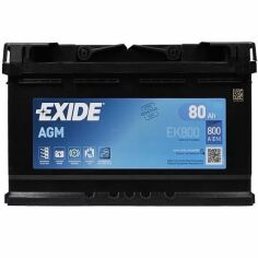 Акция на Автомобильный аккумулятор Exide 80Ah-12v AGM, R+, EN800 (52371131557) (EK800) от MOYO
