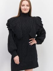 Акція на Сукня коротка зимова жіноча NA-KD 1018-006319-0366 L/XL Темно-сіра від Rozetka