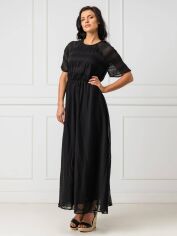 Акція на Сукня-футболка довга осіння жіноча NA-KD 1100-001212-0002 34 Чорна від Rozetka