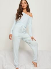 Акция на Піжамні штани жіночі NA-KD 1659-000113-0617 2XS Блакитні от Rozetka