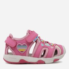 Акция на Дитячі сандалії для дівчинки Geox B150DA-05014-C8238 24 Рожеві от Rozetka