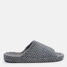 Акція на Жіночі домашні капці з відкритим носком FX shoes Доріс 7213 38 24 см Сірі від Rozetka