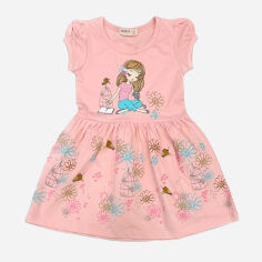 Акція на Дитяче літнє плаття для дівчинки Breeze 18369 110 см Персикове від Rozetka