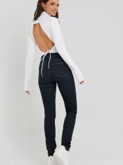 Акция на Джинси Slim Fit жіночі NA-KD 1100-002386-0038 36 Темно-сині от Rozetka