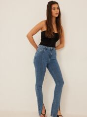 Акция на Джинси Skinny жіночі NA-KD 1018-008749-0116 34 Сині от Rozetka