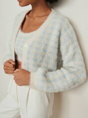 Акція на Кардиган в'язаний жіночий NA-KD 1018-007874-9526 2XL Блакитний від Rozetka