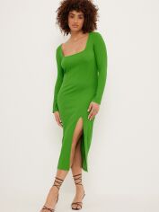 Акція на Сукня міді осіння жіноча NA-KD 1018-008647-0010 2XL Зелена від Rozetka