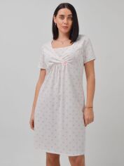 Акция на Нічна сорочка жіноча бавовняна великих розмірів Roksana Mother 1167 2XL Біла от Rozetka