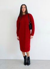 Акция на Платье Оливия oversize Art Knit красный ONE SIZE от Podushka