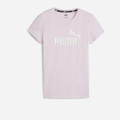 Акция на Футболка жіноча Puma Essentials Elevated 84830360 XS Лілова от Rozetka