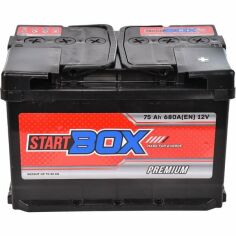 Акція на Автомобильный аккумулятор StartBox 75Ah-12v Premium, R+, EN680 (52371100362) від MOYO