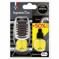 Акція на Ароматизатор воздуха Aroma Car Supreme Duo Slim 8мл - Black (92259) (5907718922592) від MOYO