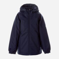 Акция на Підліткова довга демісезонна куртка для хлопчика Huppa Alexis 18160010-00086 158 см Темно-синя от Rozetka
